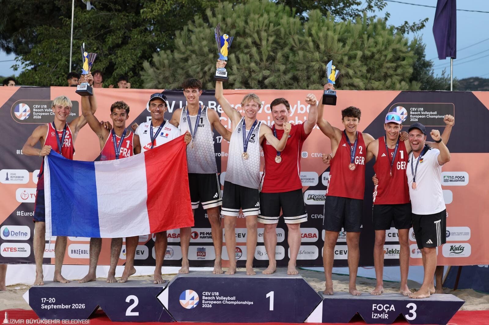 Foça’da U18 Avrupa Plaj Voleybolu Şampiyonası Tamamlandı (2)