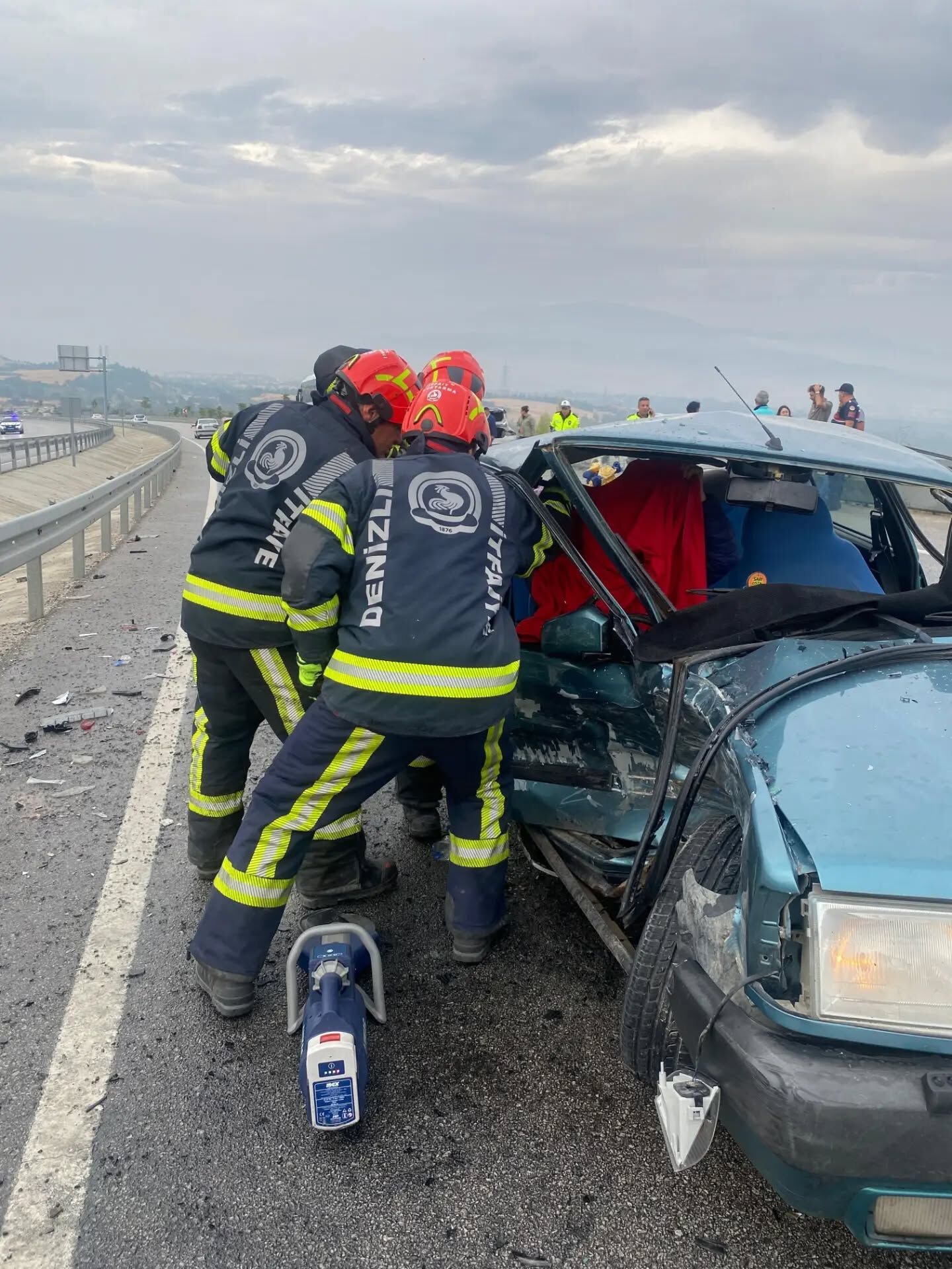 Honaz Ovacık Tüneli çıkışında trafik kazası: 1 yaralı