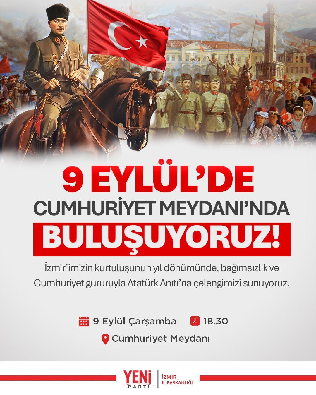İzmir'de 9 Eylül Heyecanı Chp, İyi̇ Parti Ve Yeni̇ Parti'den Çağrı (2)-1