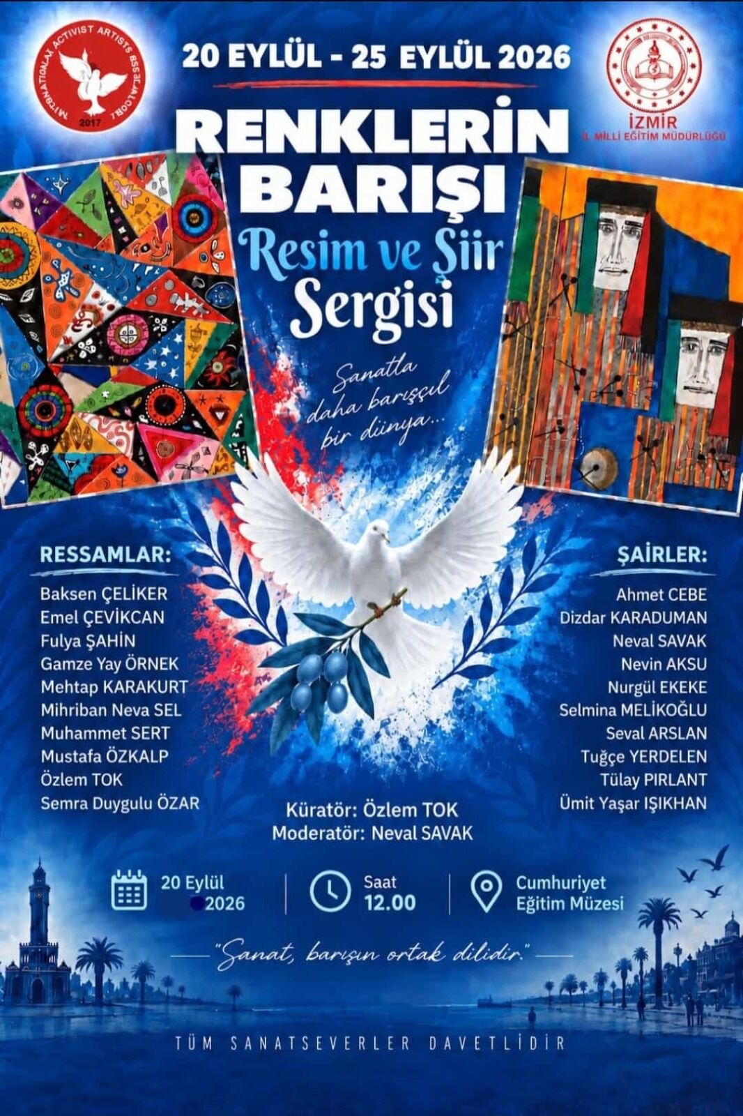 İzmir’de “Renklerin Barışı” Sergisi Başlıyor 20 Eylül’de Açılıyor-1