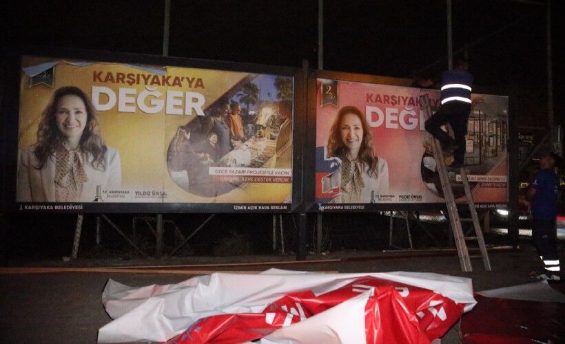 Karşıyaka Ve Büyükşehir Arasında Gerilim Karşıyaka'da Reklam Üniteleri Krizi (1)-2