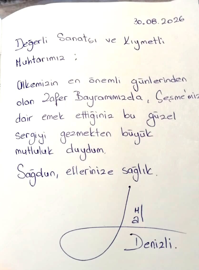 Lal Denizli, Rasim Özgül’ün Ilk Kişisel Sergisini Ziyaret Etti (2)
