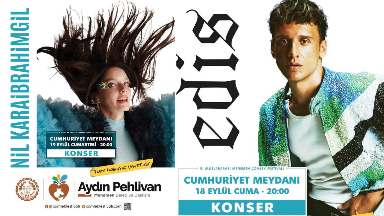 Menemen Çömlek Festivali’nde Edis ve Nil Karaibrahimgil sahnede