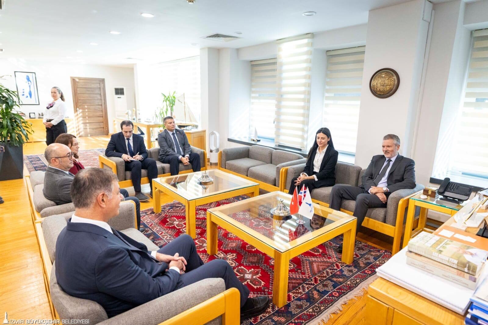Norveç Büyükelçisi Gaarder'dan İzmir Büyükşehir Belediyesine Ziyaret (3)