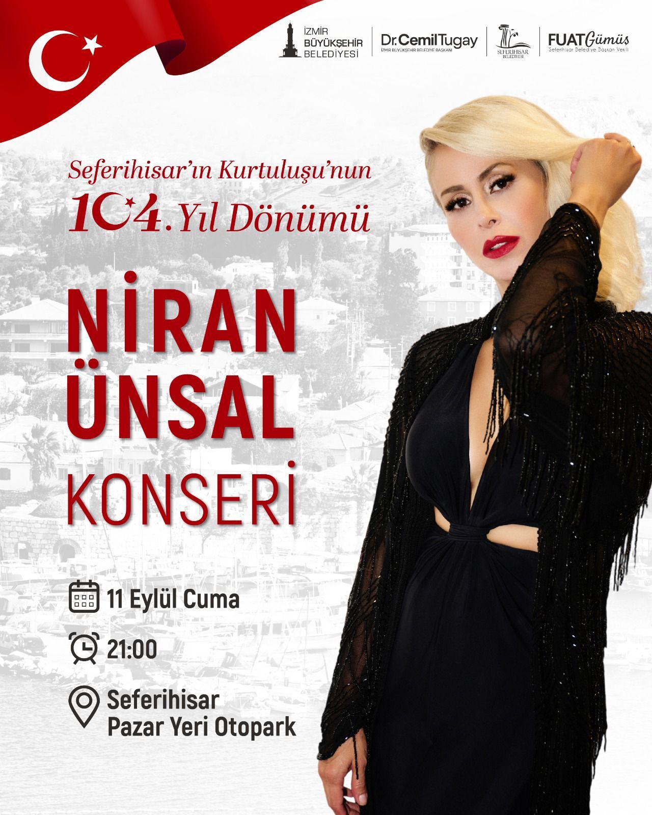 Seferihisar Kurtuluşunun 104. Yılını Niran Ünsal Konseriyle Kutlayacak (1)-1