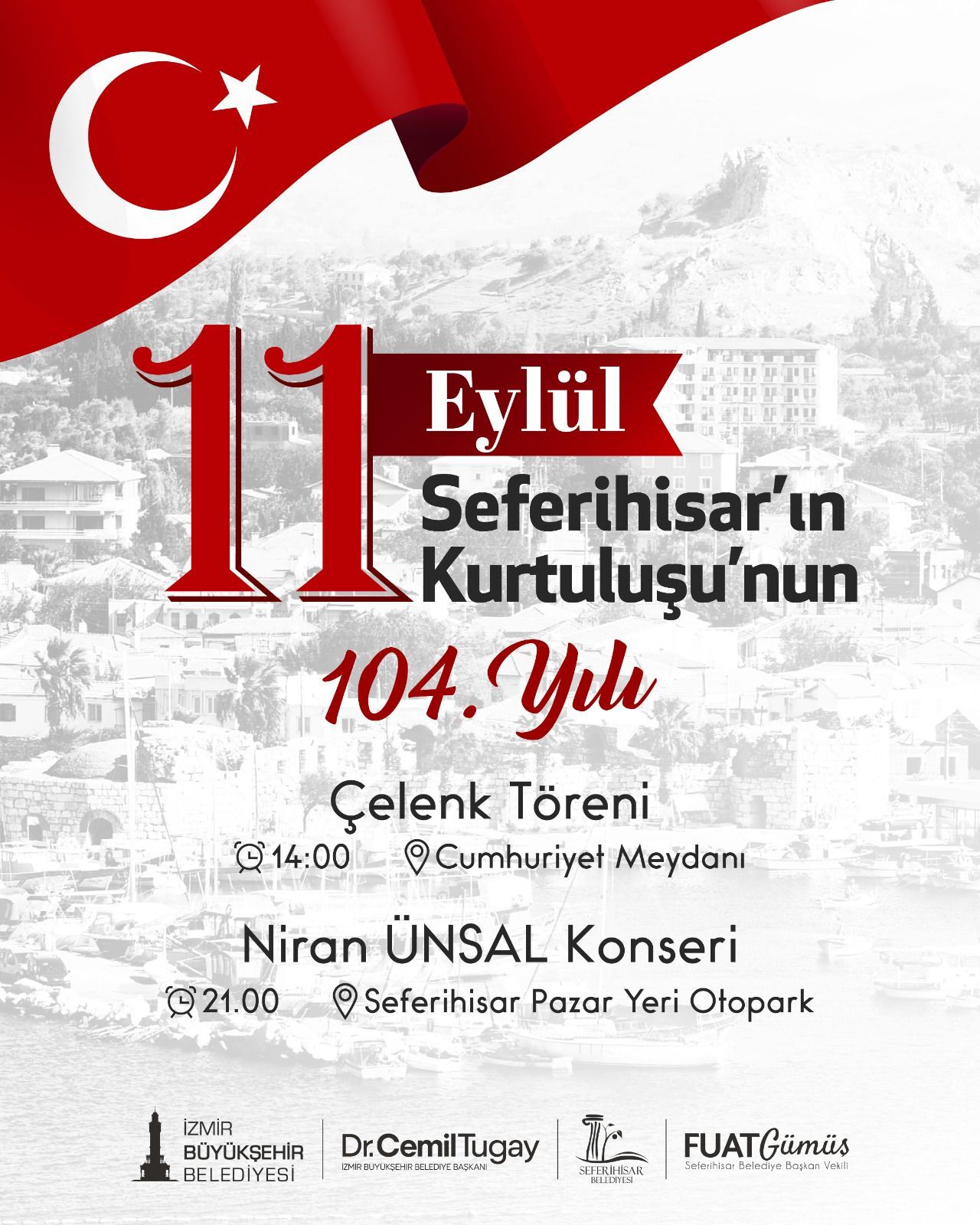 Seferihisar Kurtuluşunun 104. Yılını Niran Ünsal Konseriyle Kutlayacak (2)