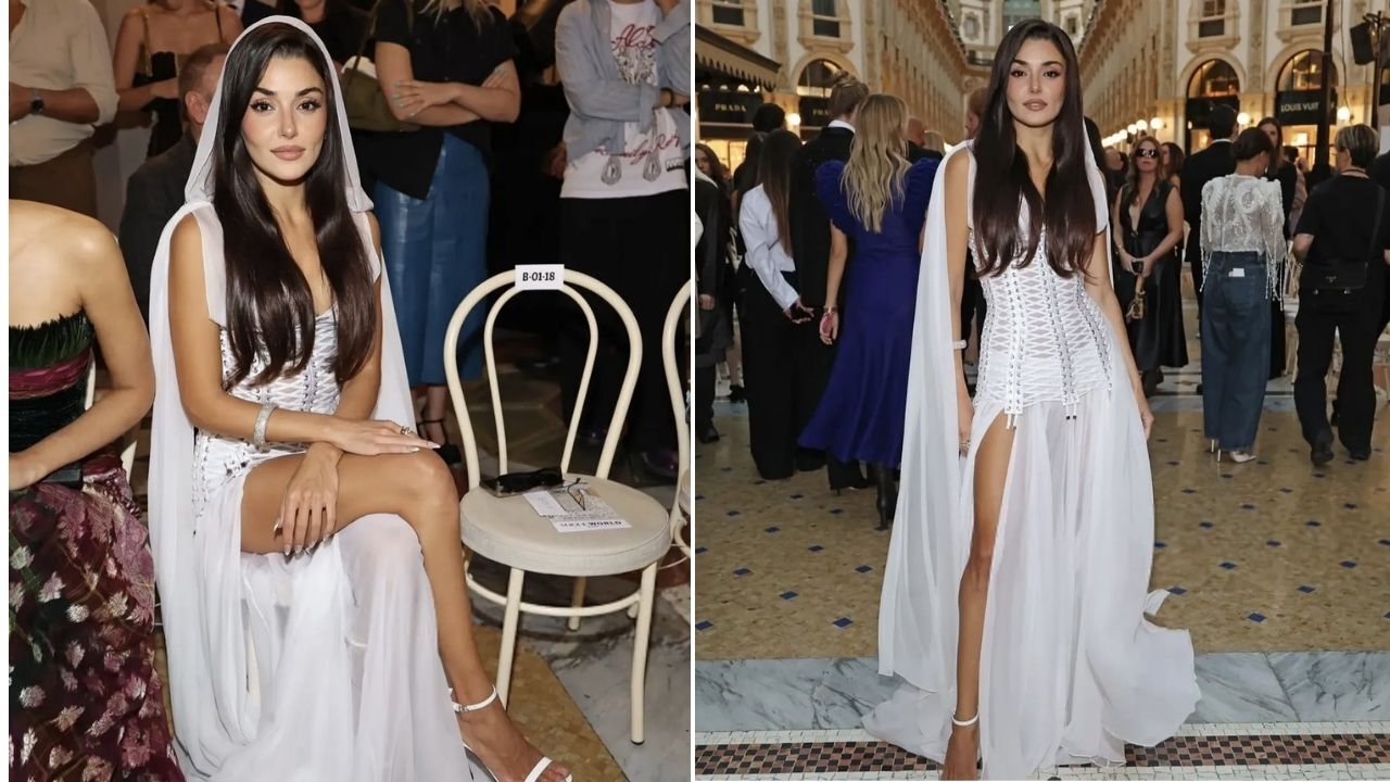 Hande Erçel Milano gecesini salladı!