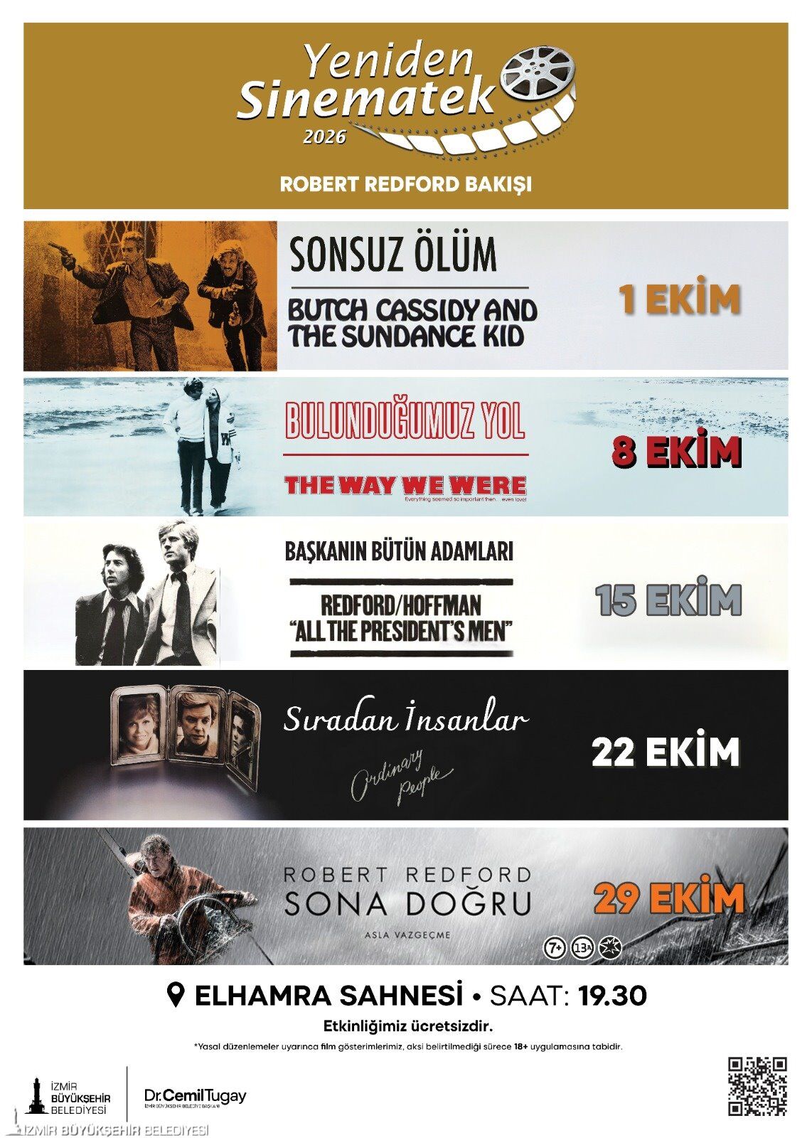 Yeniden Sinematek’te Ekim Ayı Robert Redford’a Ayrıldı-1
