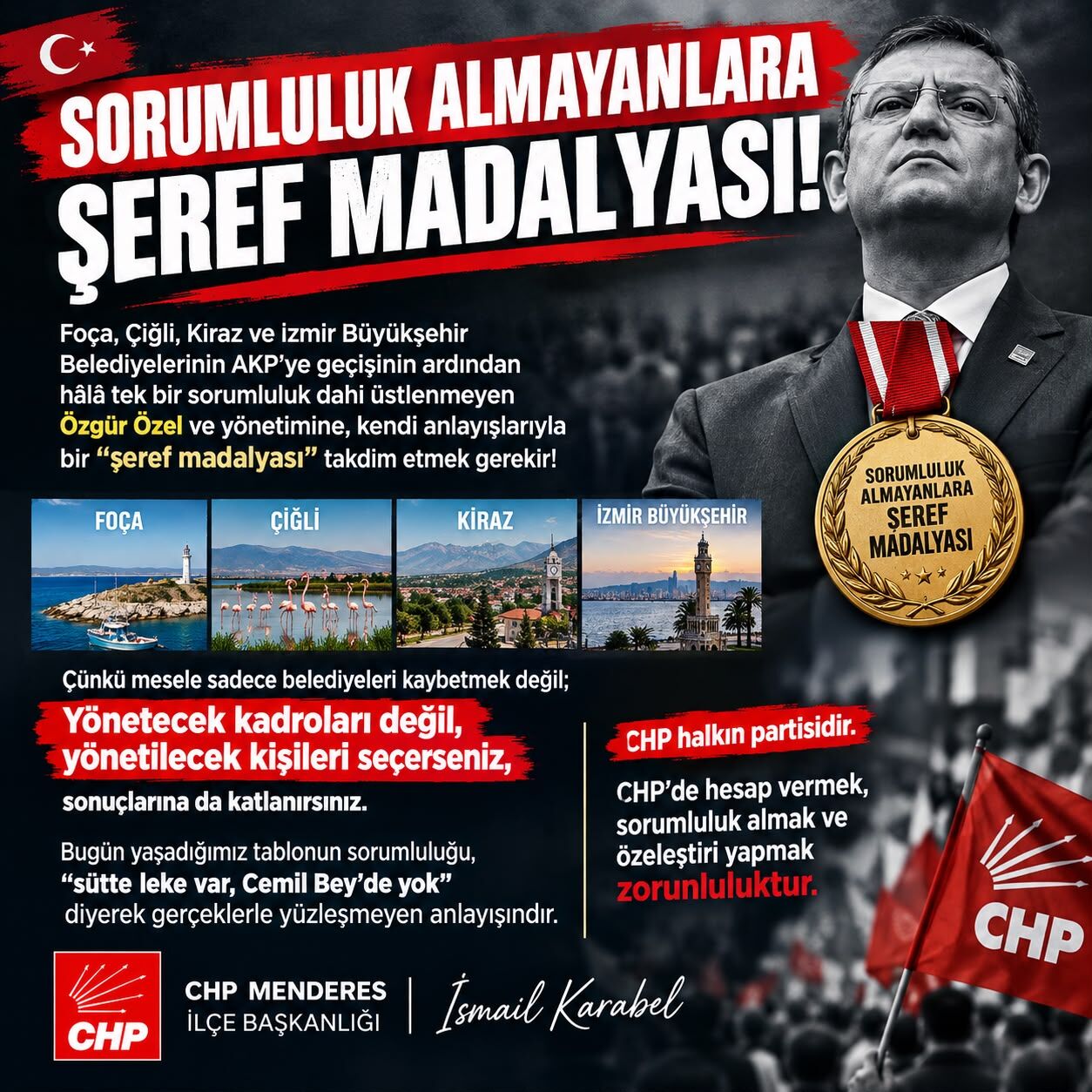 Chp'li Başkandan Özgür Özel'e Ironik Şeref Madalyası Çıkışı (1)